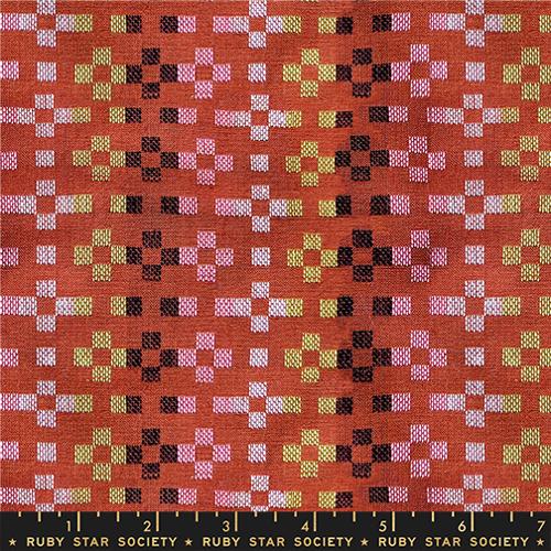 Preorder - Ruby Star - Warp Weft Mystic Fable Collection - Woven Flowers Plaid - RS4154 11 - Expected Release March 2026