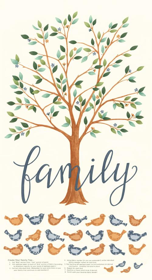 Preorder - Moda - Deb Strain - Family Tree Collection - Family Tree Panel - 56166 11 - Expected Release March 2026