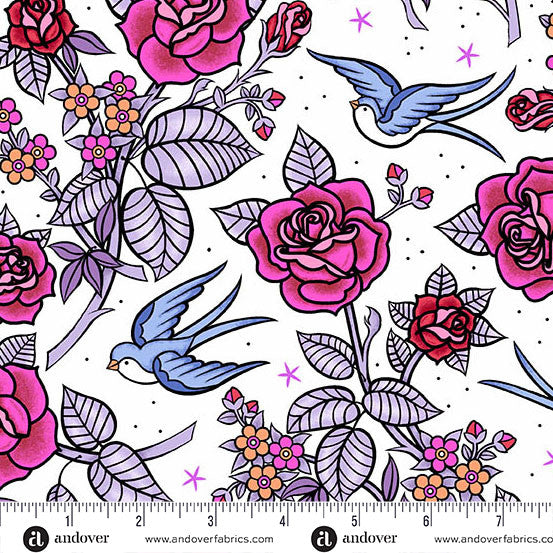 Preorder - Andover - Libs Elliott - Perfect Day - Swallows And Roses - A-10217-L - Expected Release March 2026