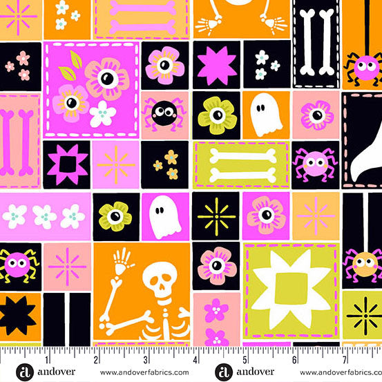 Preorder - Andover - KP Creates - Ghostly Garden - Sew Spooky Patchwork - A-10195-E - Expected Release March 2026