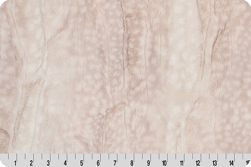 Shannon Fabrics Minky - Luxe Cuddle Fawn In Rosewater - 58"/60" Wide - lcfawnrosewater