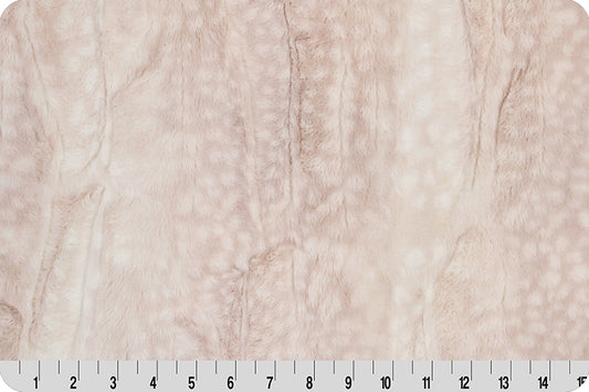 Shannon Fabrics Minky - Luxe Cuddle Fawn In Rosewater - 58"/60" Wide - lcfawnrosewater