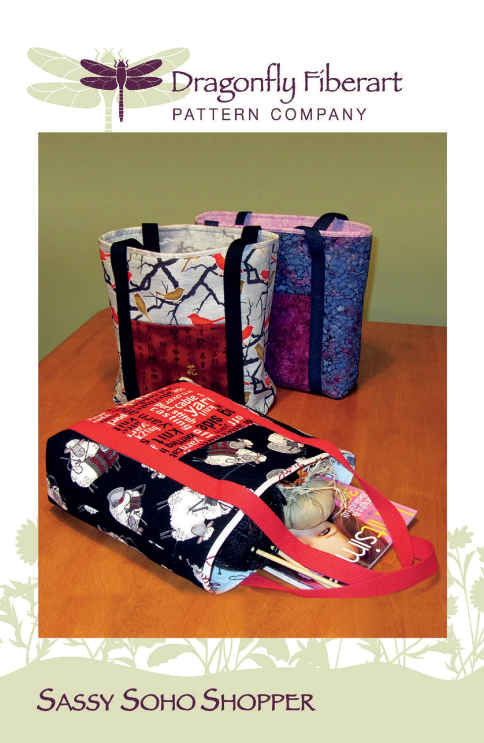 Sassy Soho Shopper Pattern By Dragonfly Fiberart