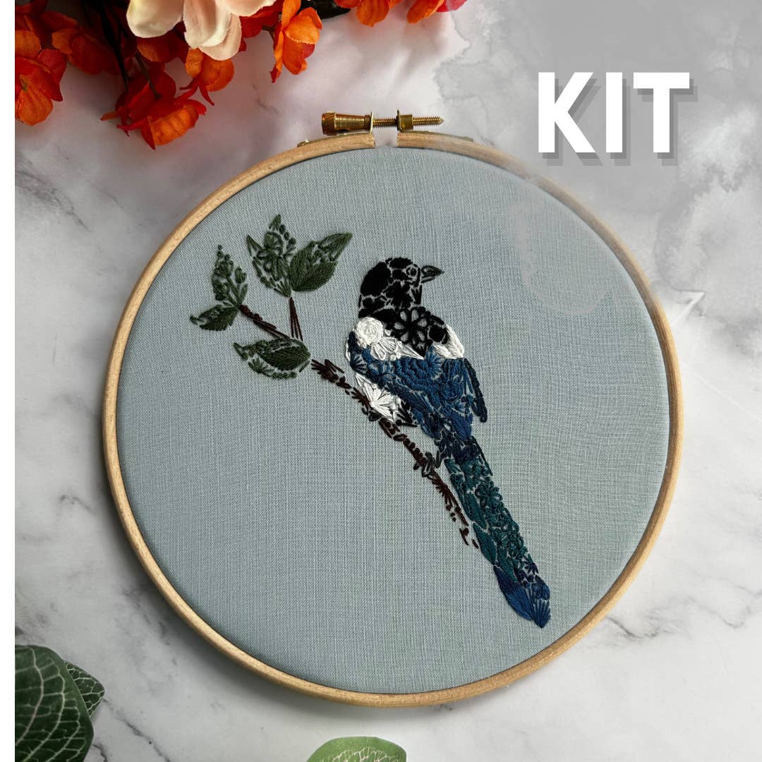 Nest Embirdery - Mister Magpie Bird Embroidery Kit