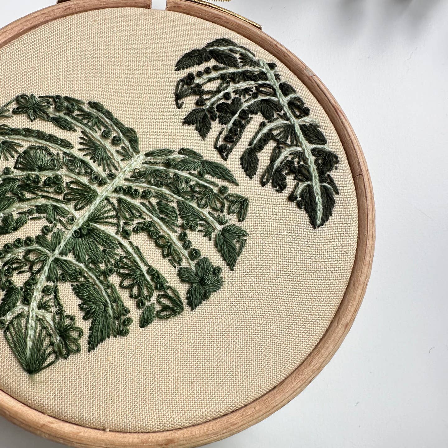 Nest Embirdery - Mighty Monstera Mini Embroidery Kit