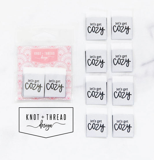 Knot And Thread Designs - Woven Labels - Let's Get Cozy