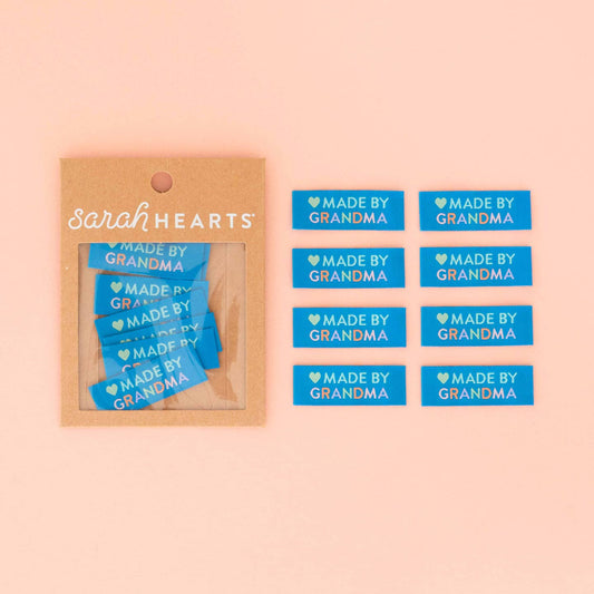 Sarah Hearts - Woven Sewing and Quilting Labels - Made By Grandma