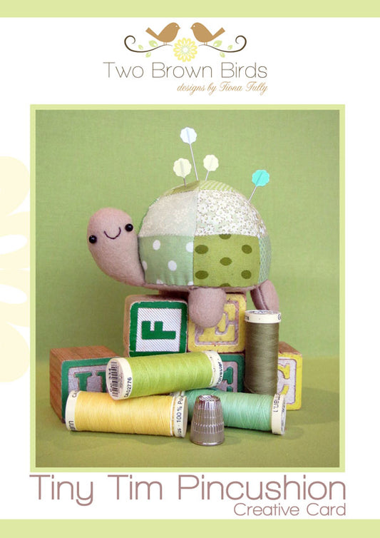 Tiny Tim Turtle Pincusion Pattern By Two Brown Birds