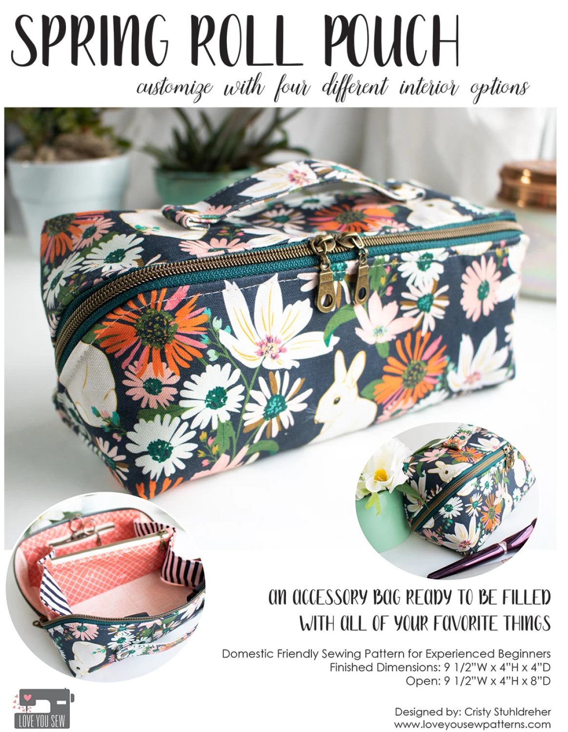 Spring Roll Pouch Pattern By Love You Sew