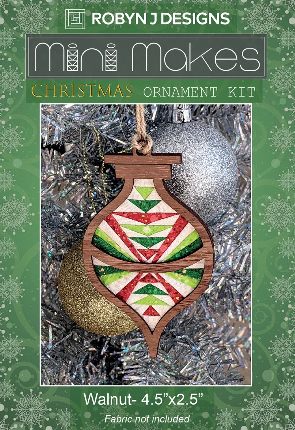 Mini Makes Walnut Christmas Ornament Kit By Robin J Designs