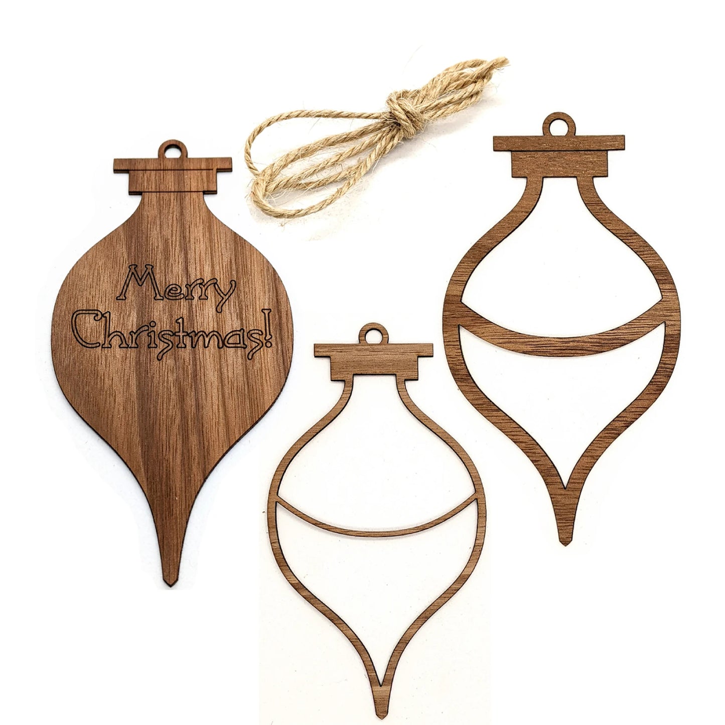 Mini Makes Walnut Christmas Ornament Kit By Robin J Designs