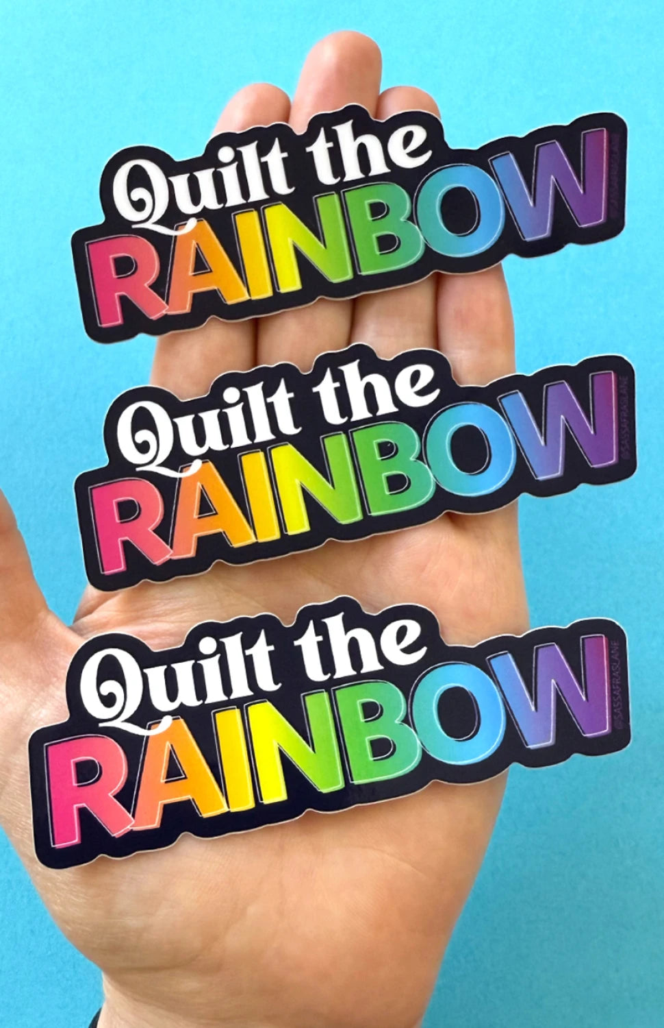 Quilt The Rainbow Sticker By Sassafras Lane