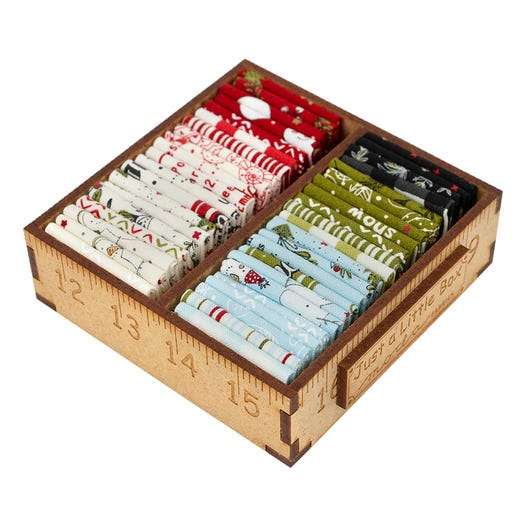 Moda - Little Wood Box - Emmit And Ivy Mini Quilt Kit - Just A Little Box