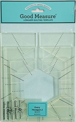 Amanda Murphy - Good Measure - Every Hexagon Set 2 Long Arm Quilting Templates