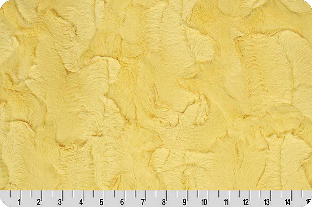 Shannon Fabrics Minky - Luxe Cuddle Hide in Banana - 58"/60" Wide - LCHIDE / BANANA