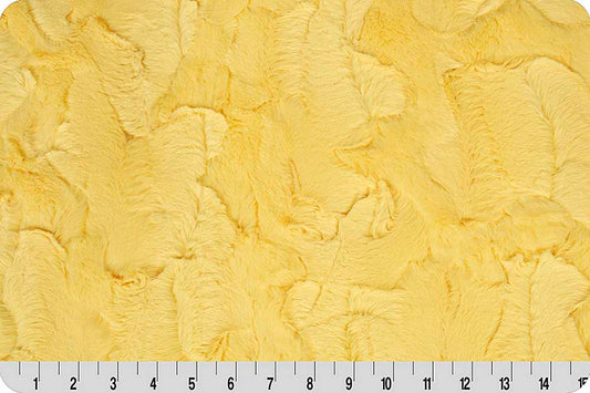 Shannon Fabrics Minky - Luxe Cuddle Hide in Banana - 58"/60" Wide - LCHIDE / BANANA