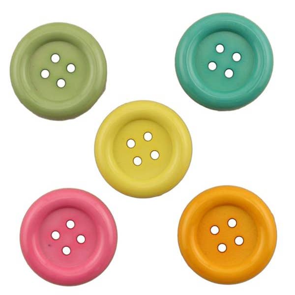 Buttons Galore and More - Round Buttons In Groovy Colors