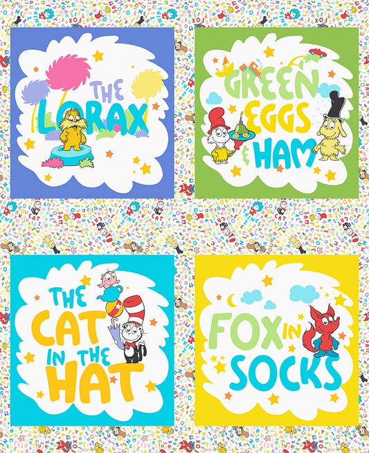 Robert Kaufman - Little Seuss - Dr Seuss Enterprises - Characters Panel - ADED-23524-205 MULTI