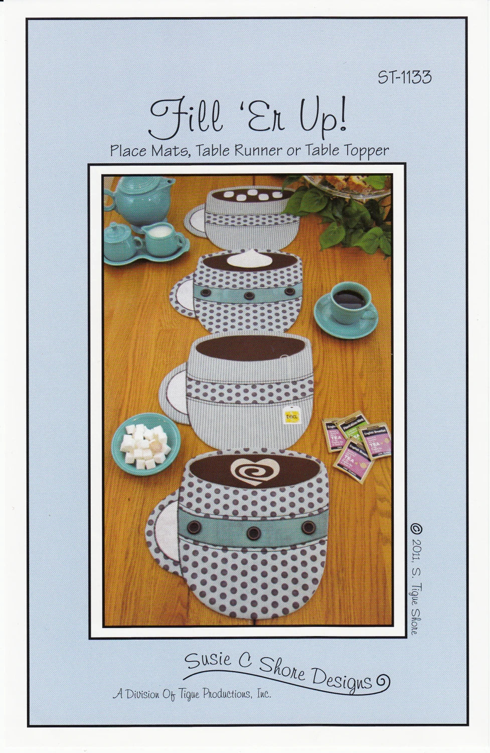 Fill Er Up ! Placemats / Table Runner / Table Topper Pattern By Susie C Shore
