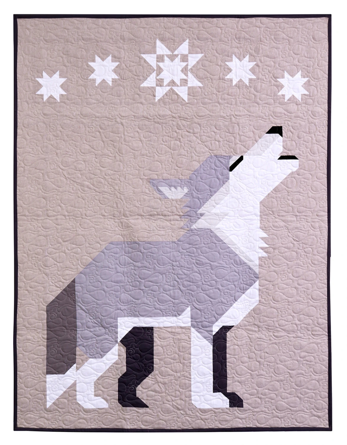 Night Howler Wolf Quilt Pattern By Art East