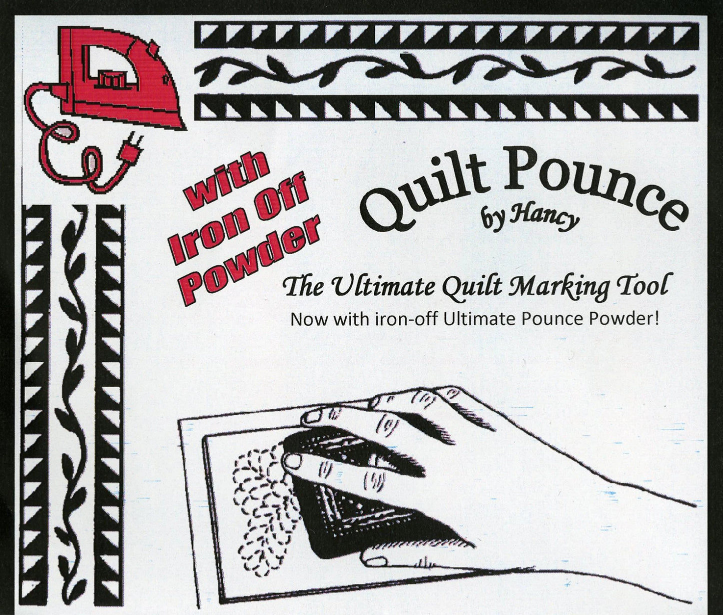 Quilt Pounce - Ultimate Pounce Powder Pad - Iron Off Quilt Marking Tool