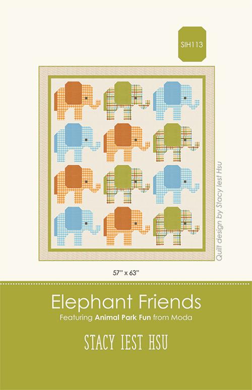 Elephant Friends Quilt Pattern By Stacy Iest Hsu