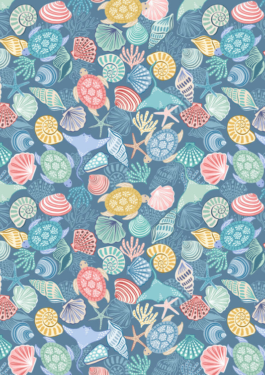 PREORDER - Lewis And Irene - Seas The Day - Ocean Stingrays And Turtles On Seashells - L3C - Expected Release April 2026