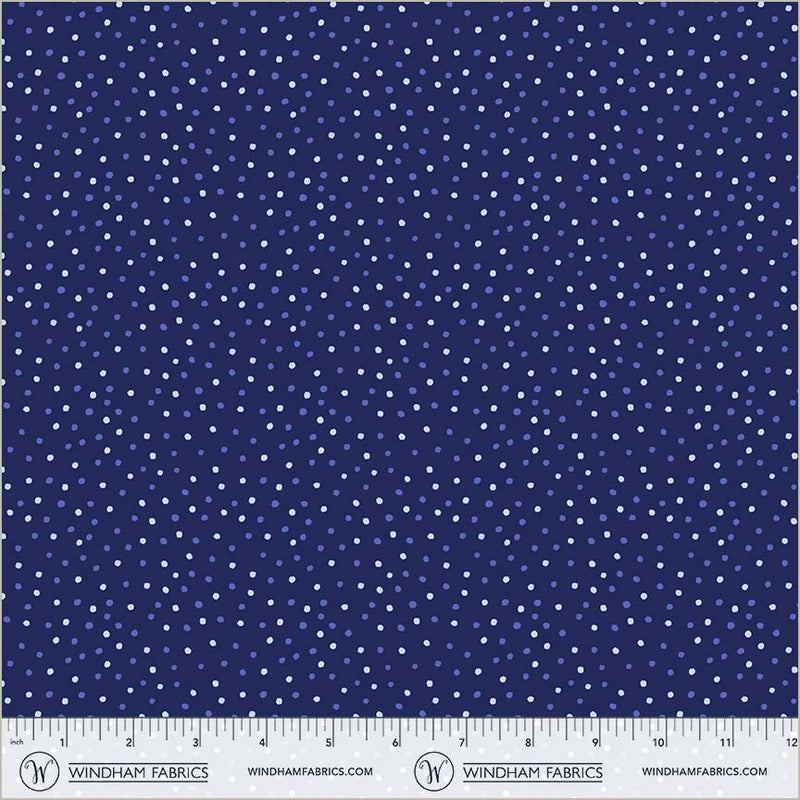 PREORDER - Windham - Natalie Briscoe - Folky Chicken - Dottie Dots - 55245-2 Indigo - Expected Release April 2026