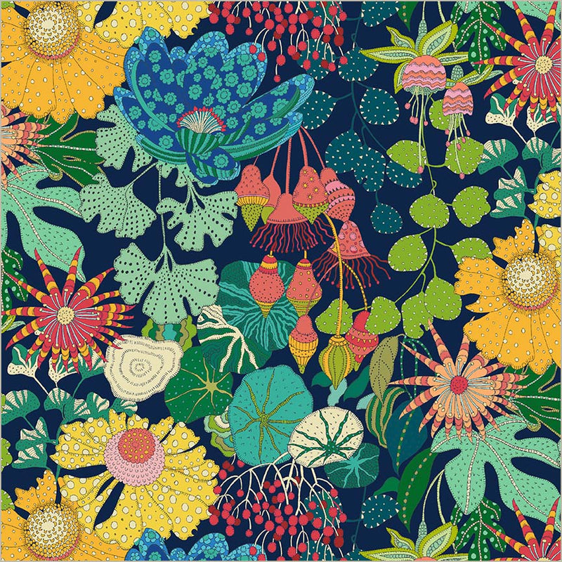 PREORDER - Windham - Sally Kelly - Sunshine - Peony Park - Rainbow Flowers - 54974D-1 Indigo - Expected Release April 2026