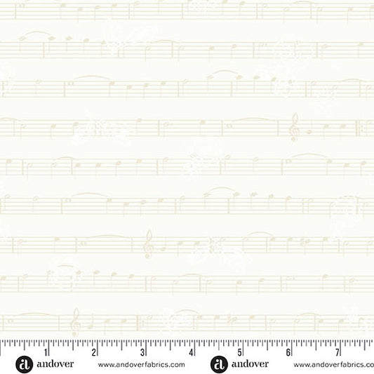 PREORDER - Andover - Alison Glass - Shadow 2026 - Floral Sheet Music Singsong Aubade - A-1222-L - Expected Release April 2026