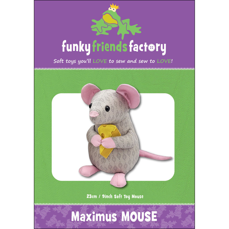 Maximus Mouse Stuffed Animal Pattern By Funky Friends Factory