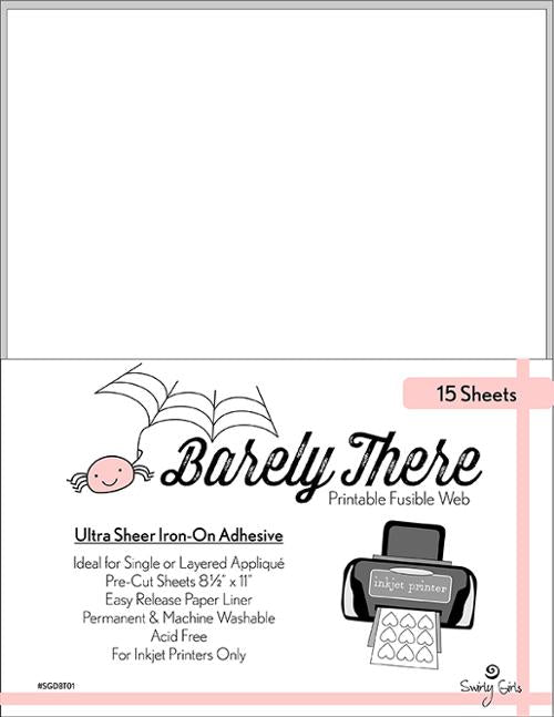 Swirly Girls Barely There Printable Fusible Web
