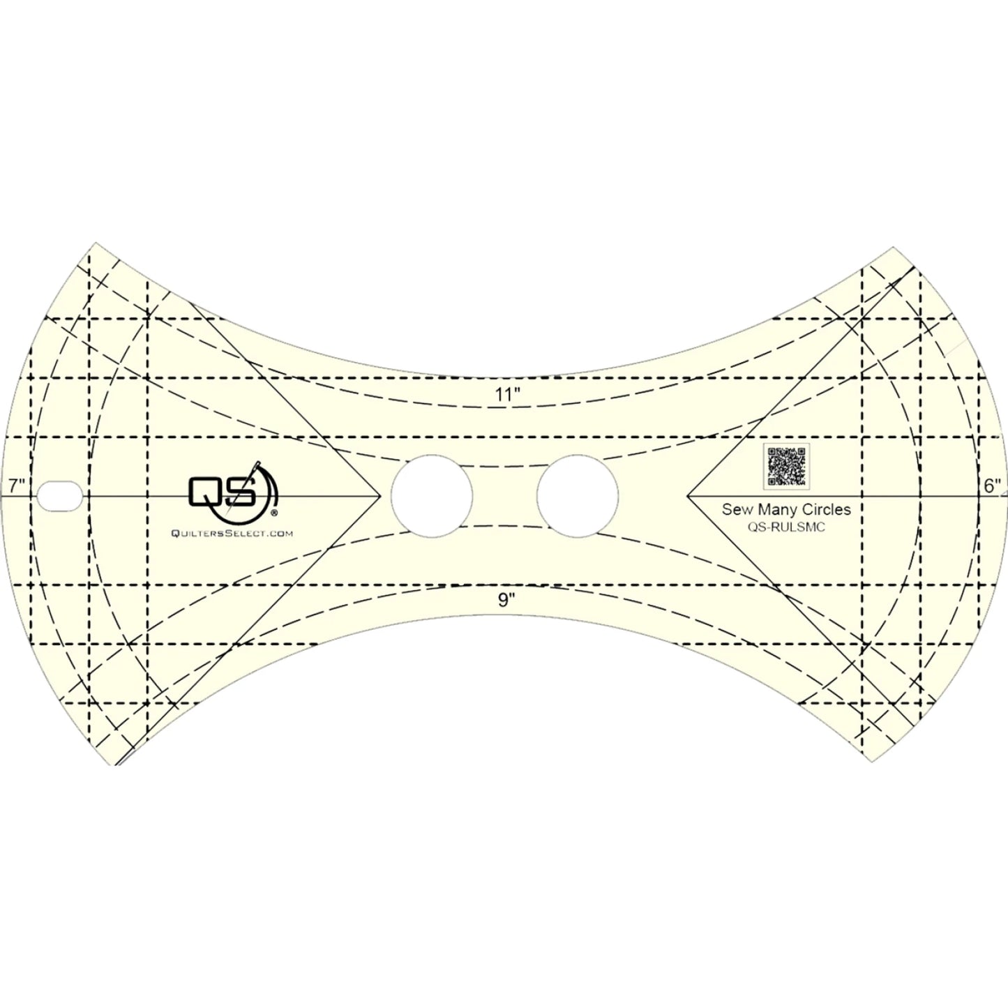 Precision Machine Quilting Ruler Sew Many Circles