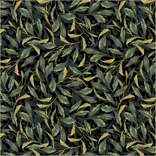 Windham - Whistler Studios - Midnight Blooms - Greenery - 55073-1