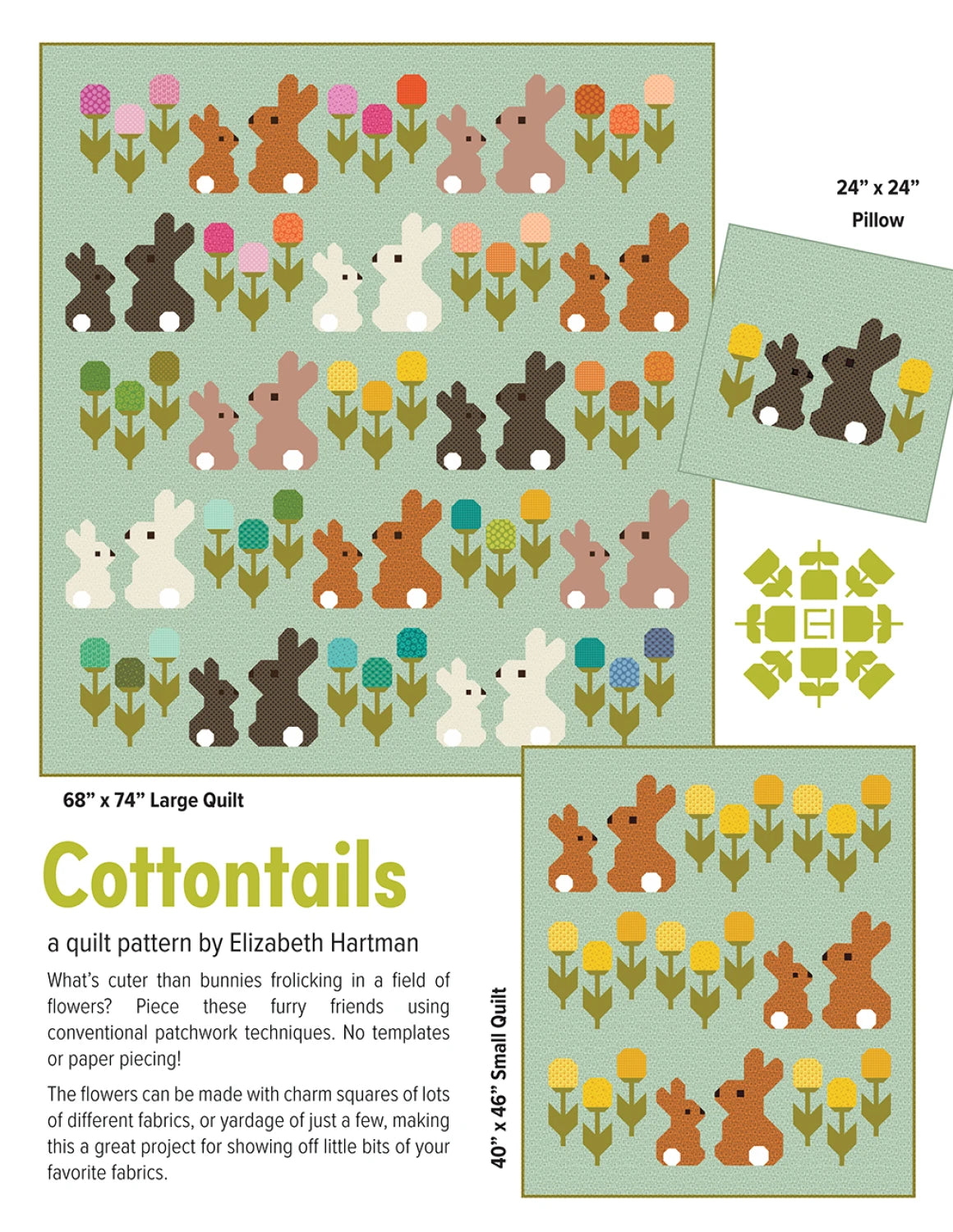 Cotton Tails Quilt Pattern By Elizabeth Hartman