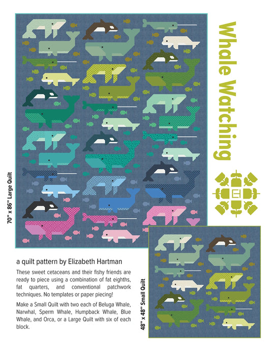 Whale Watching Quilt Pattern By Elizabeth Hartman