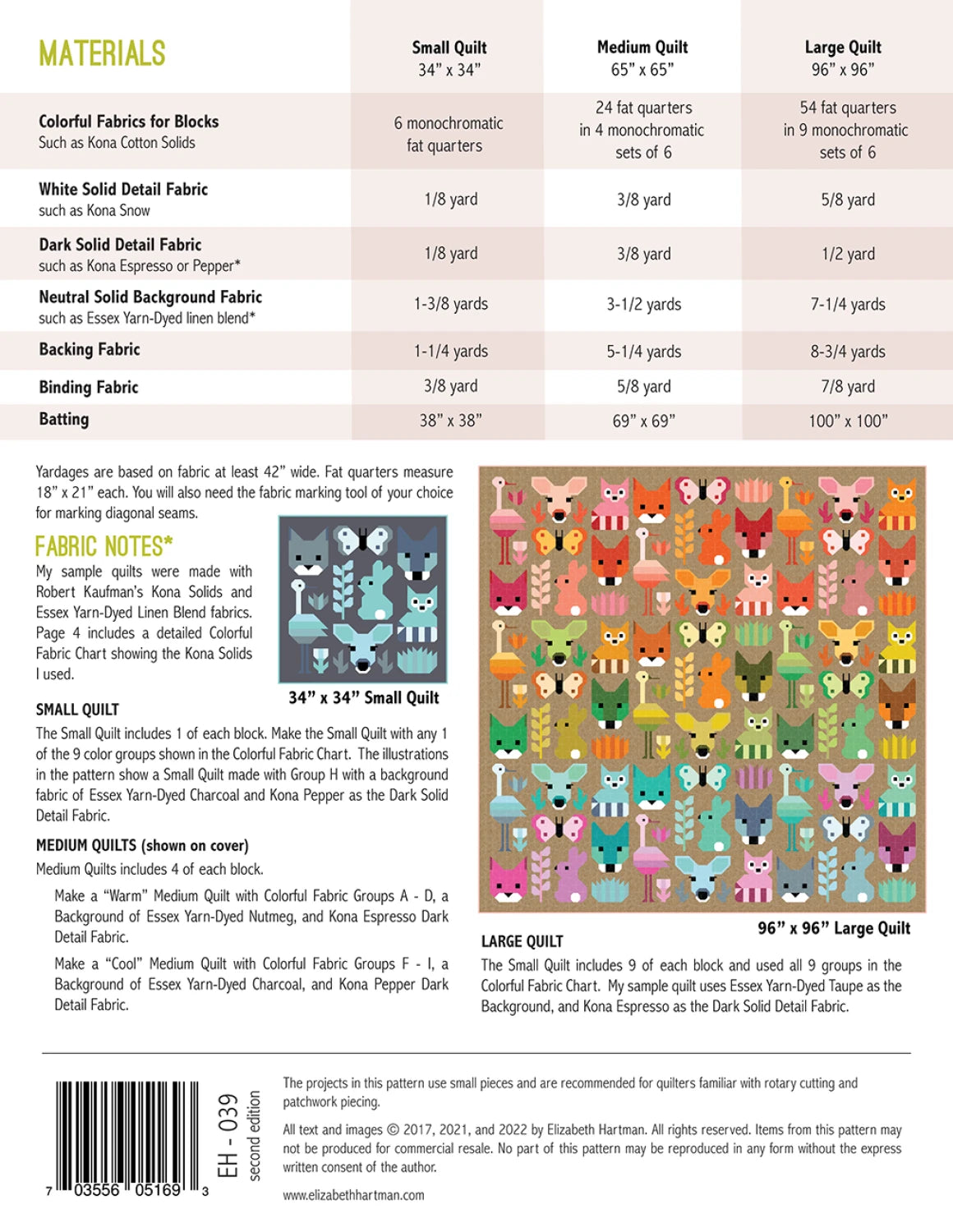 Delightful Desert Quilt Pattern By Elizabeth Hartman