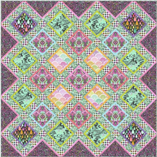 PREORDER - Tula Pink - Prince Charming Deja Vu - Leapfrog Quilt Kit - Ships July 2026