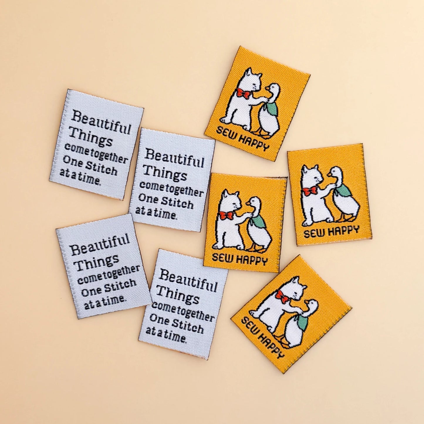 Minki Kim - Sew Happy Woven Labels 8pk