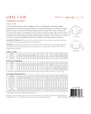 Yanaka Jacket Pattern By Liesel And Co