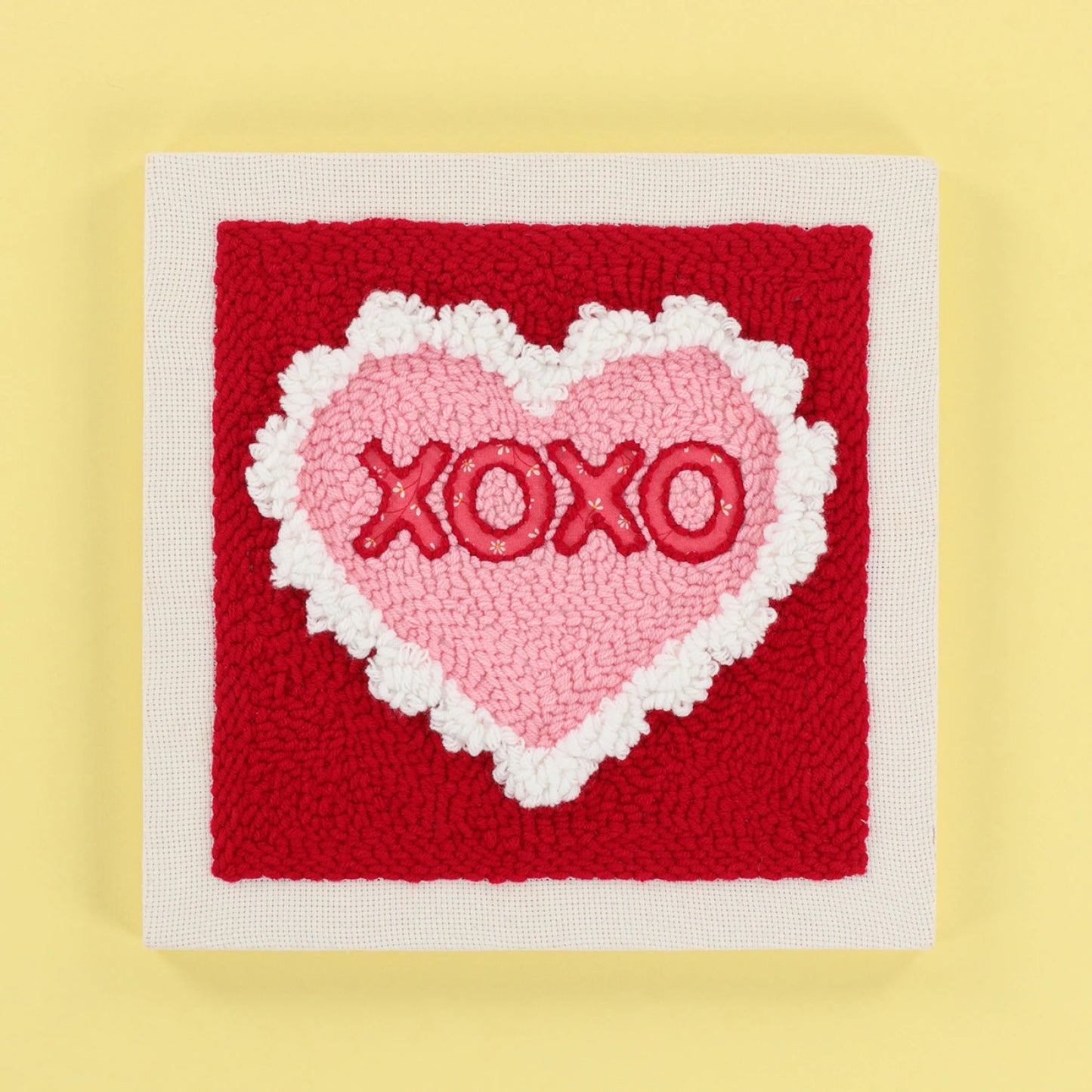 Kimberbell Punch Needle Embroidery Kit Hearts And Kisses XOXO