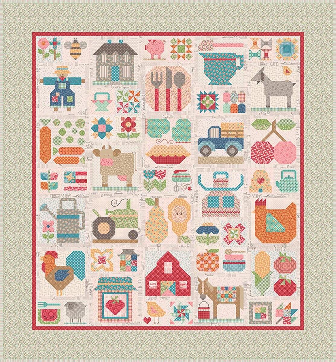Lori Holt / Bee In My Bonnet - Farm Fresh Sew Along Quilt Kit