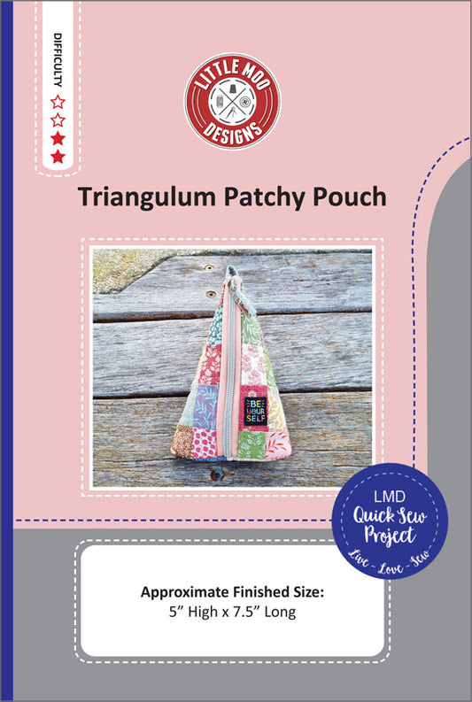 Triangulum Patchy Pouch Pattern By Little Moo Designs
