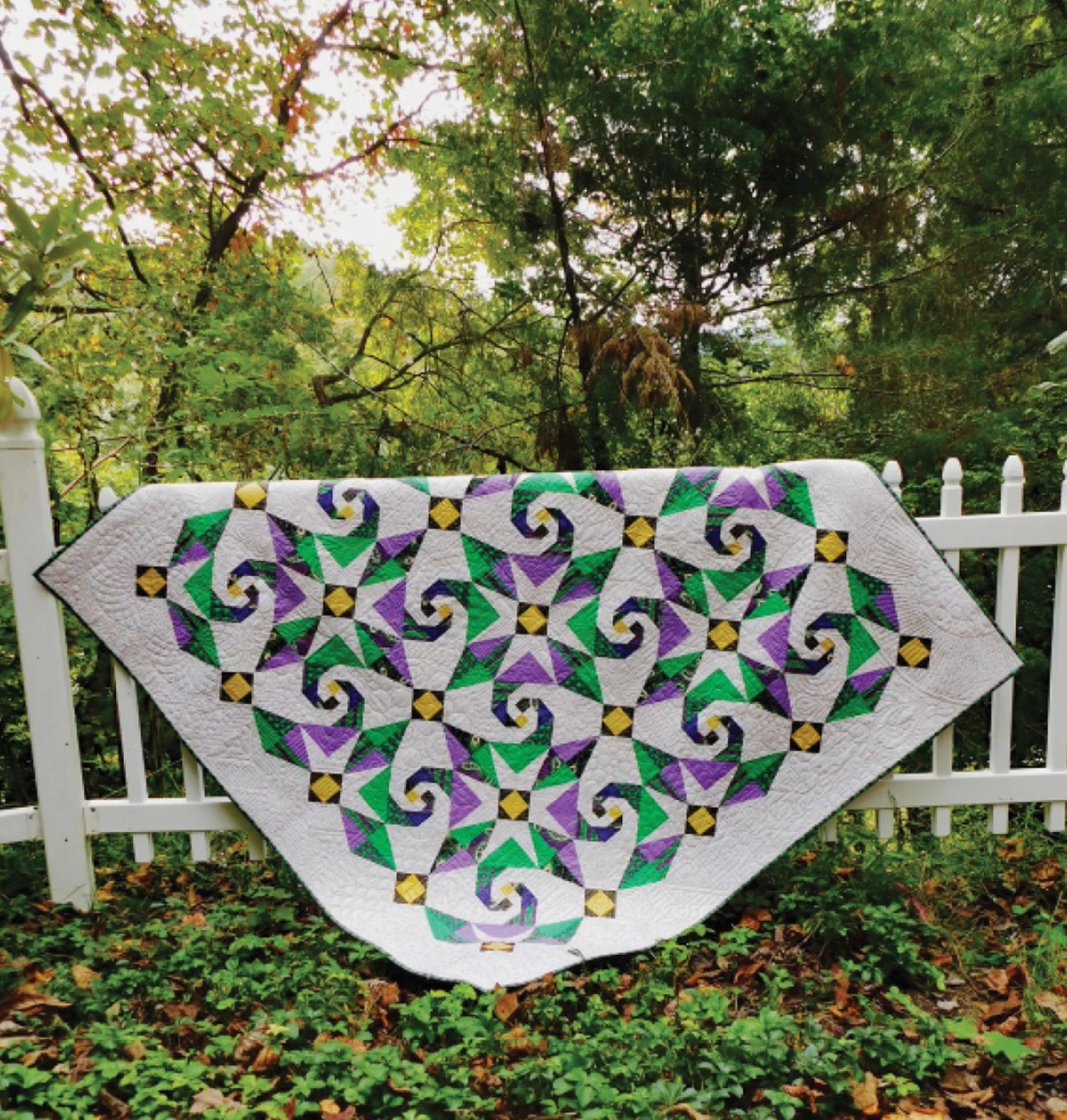 Snails Trail Mardi Gras Quilt Pattern By Cut Loose Press