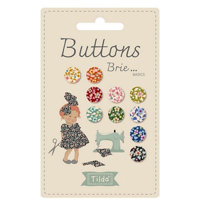 PREORDER - Tilda Brie Basics Buttons - 10mm - 10 Pieces - SHIPS MARCH 2026