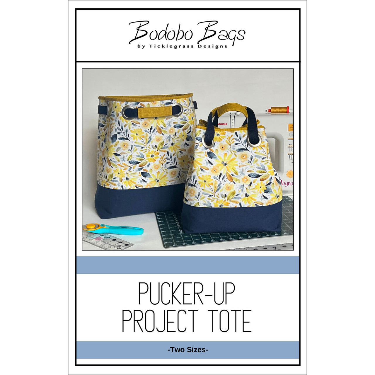 Pucker Up Project Tote Bag Pattern By Ticklegrass Designs