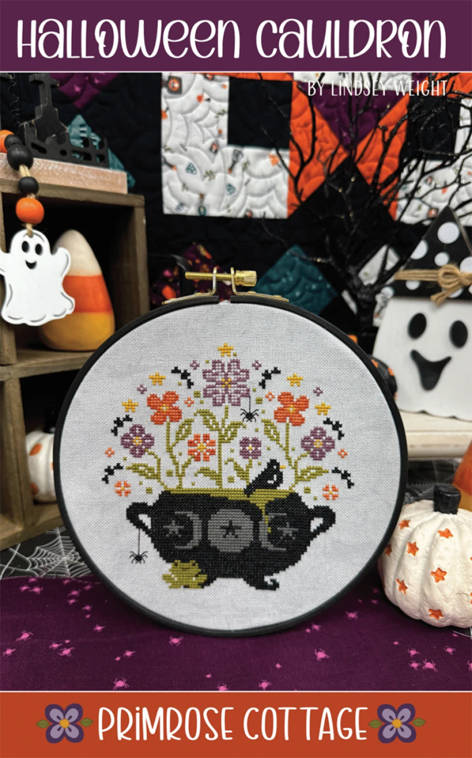 Halloween Cottage Cross Stitch Pattern By Primrose Cottage