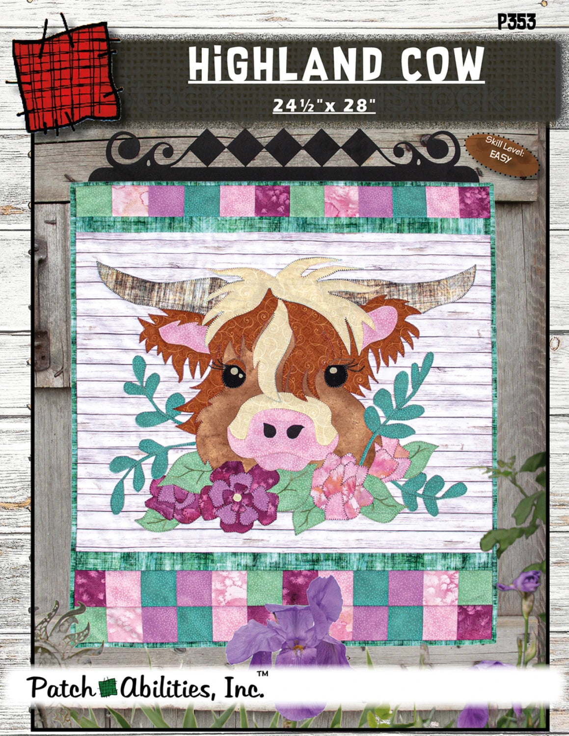 Highland Cow Quilt Pattern By Patch Abilities