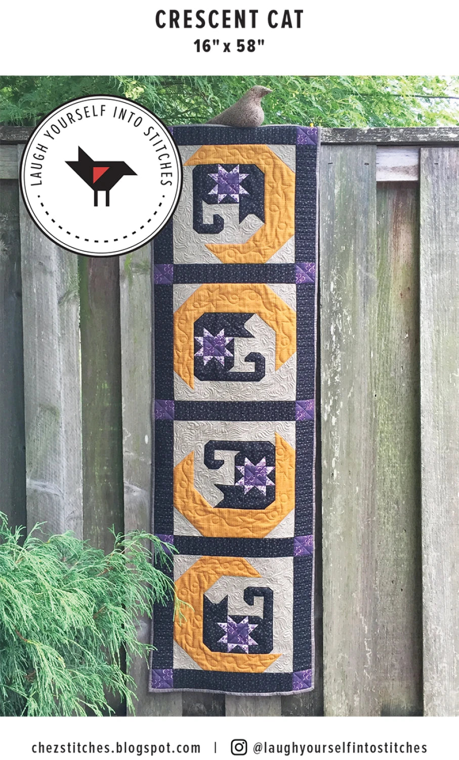 Crescent Cat Quilt Pattern By Laugh Yourself Into Stitches