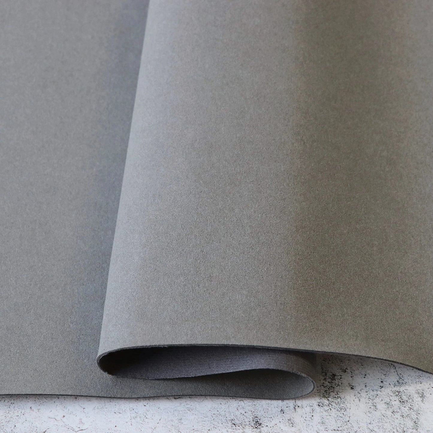 Sallie Tomato - Microsuede - 1/2 Yard (18") Pre-Cut - Fossil Grey